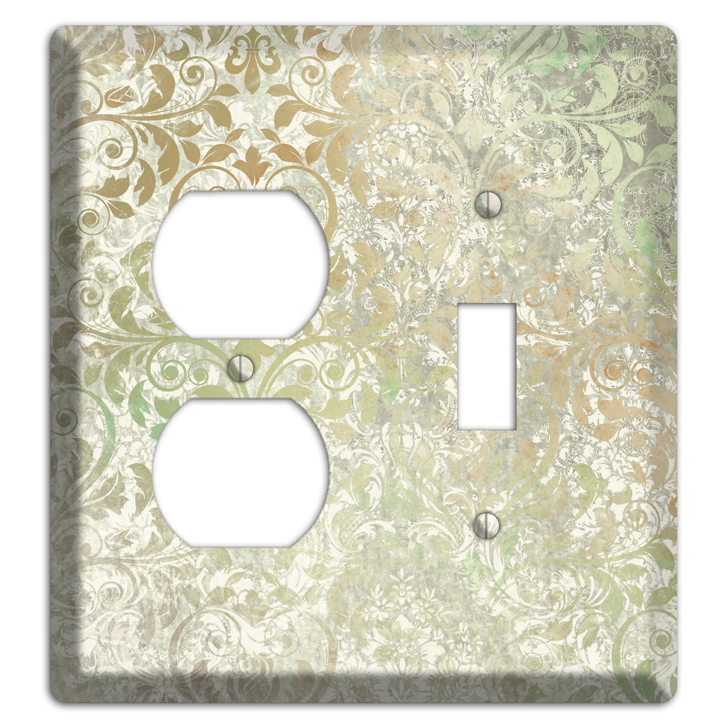 Tana Whimsical Damask Duplex / Toggle Wallplate