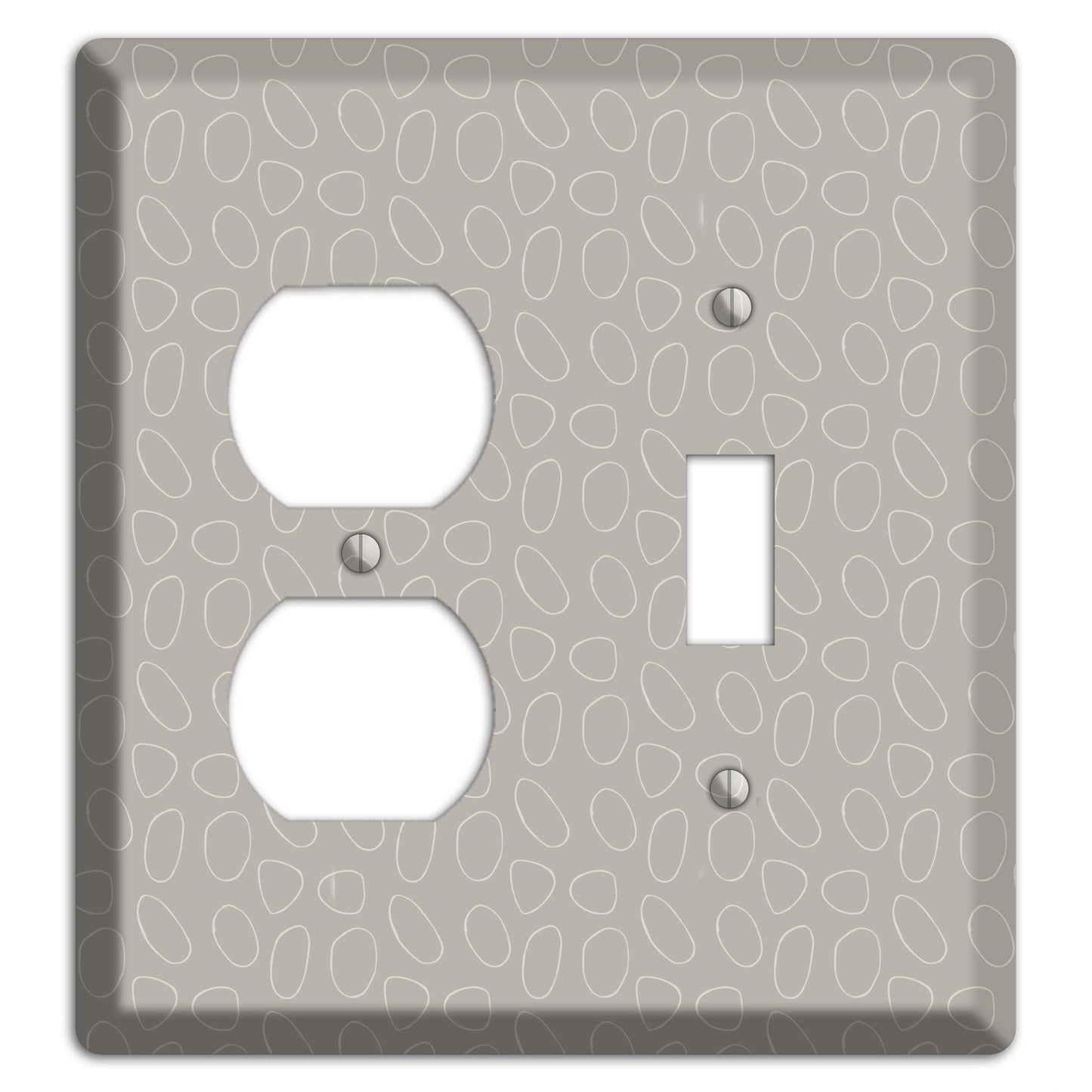 Simple Scandanavian Style E Duplex / Toggle Wallplate