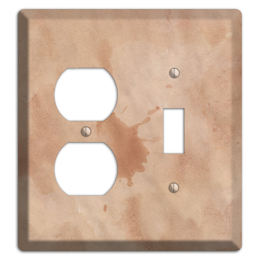 Aged Paper 2 Duplex / Toggle Wallplate