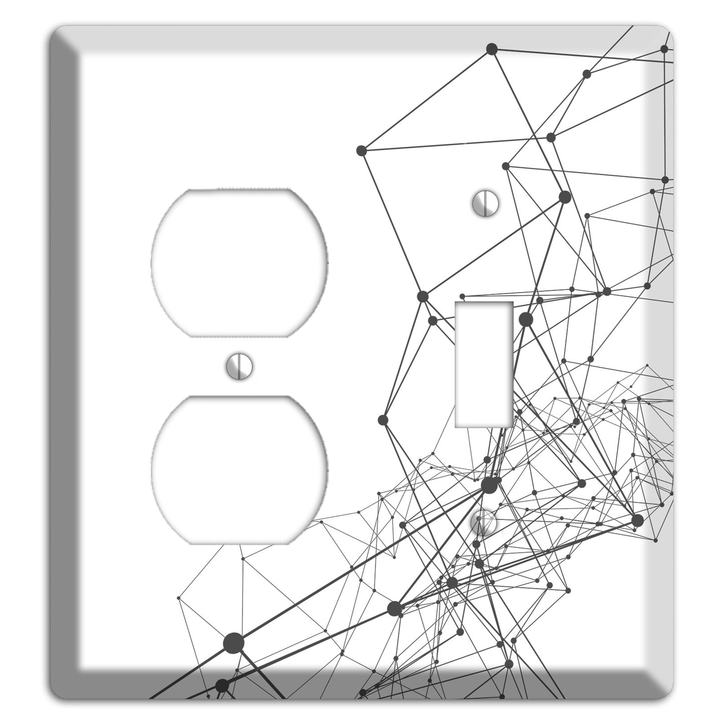 Linear C Duplex / Toggle Wallplate