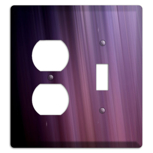 Eggplant Ray of Light Duplex / Toggle Wallplate