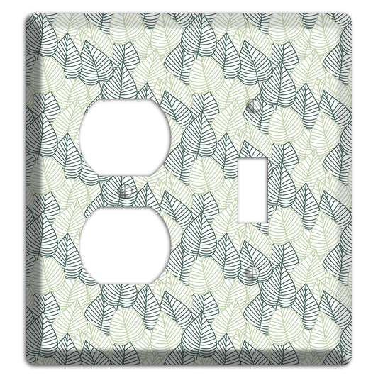 Leaves Style N Duplex / Toggle Wallplate