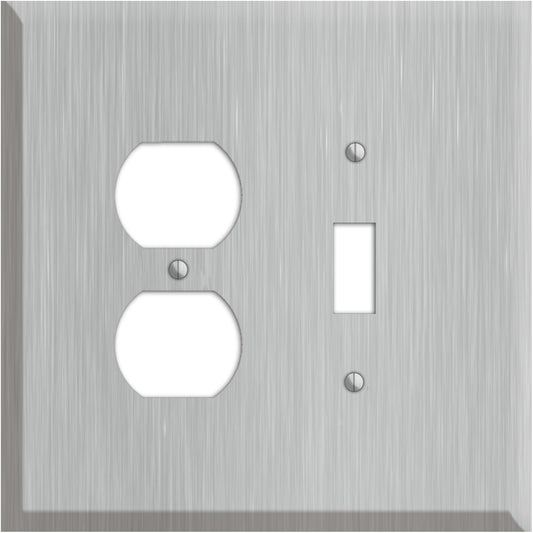 Oversized Discontinued Stainless Steel Duplex / Toggle Wallplate