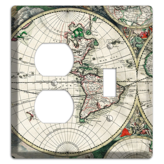 Global Map Duplex / Toggle Wallplate