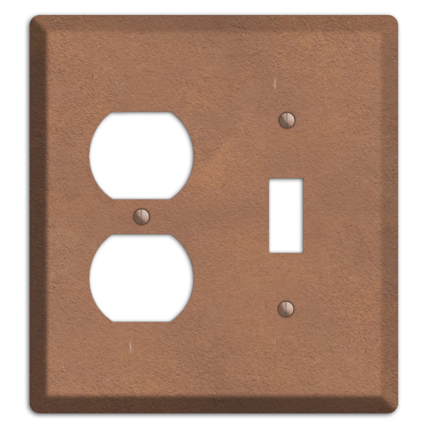 Stucoo Brown Duplex / Toggle Wallplate