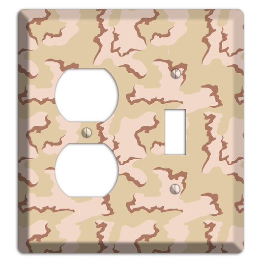 Coffee Stain Camo Duplex / Toggle Wallplate