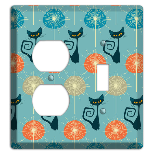 Atomic Burst Kitties Duplex / Toggle Wallplate