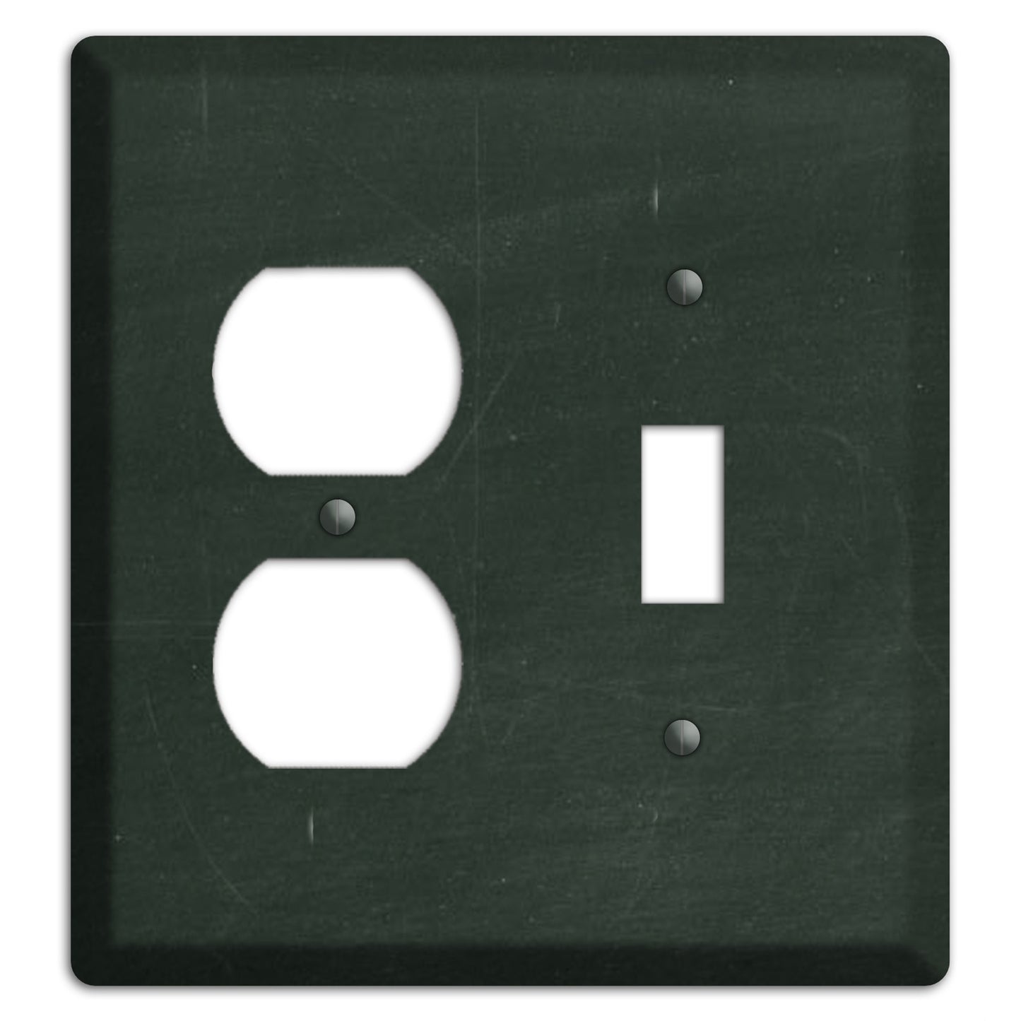 Chalk Black Duplex / Toggle Wallplate