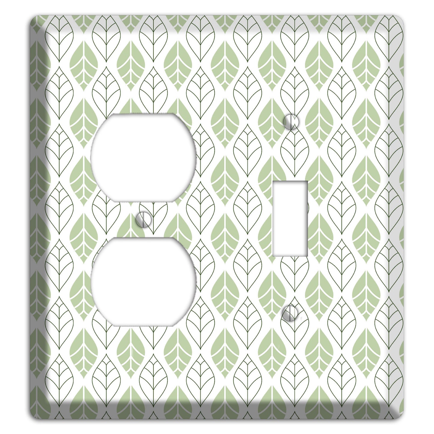 Leaves Style W Duplex / Toggle Wallplate