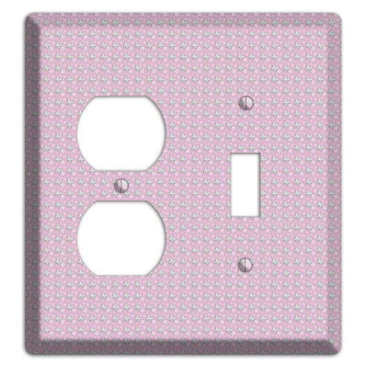 Pink with Butterflies Duplex / Toggle Wallplate