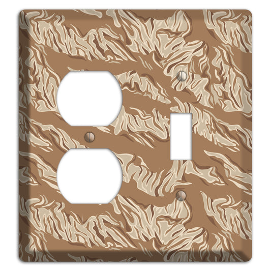 Desert Tiger Camo Duplex / Toggle Wallplate