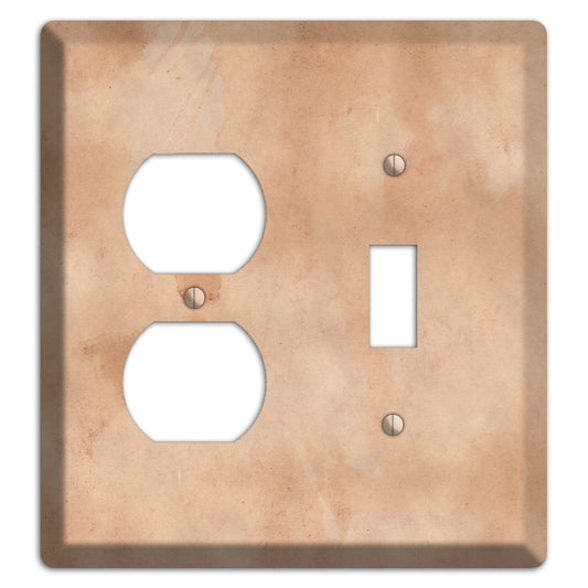 Aged Paper 4 Duplex / Toggle Wallplate