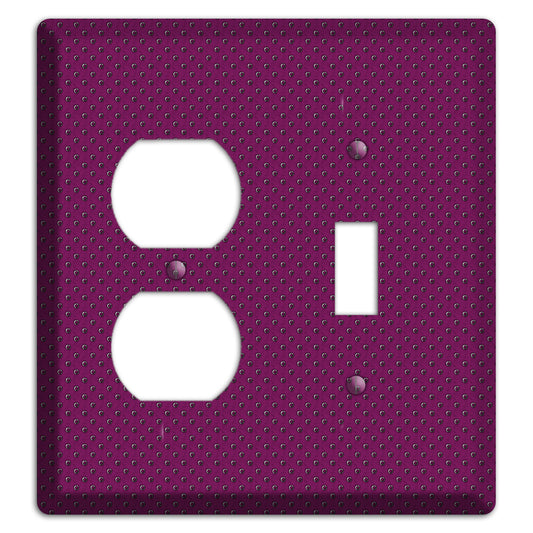 Purple Small Dots Duplex / Toggle Wallplate