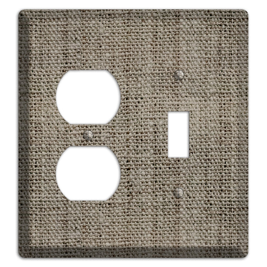 Makara Burlap Duplex / Toggle Wallplate