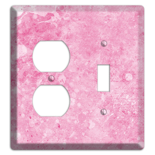 Wewak Pink Texture Duplex / Toggle Wallplate