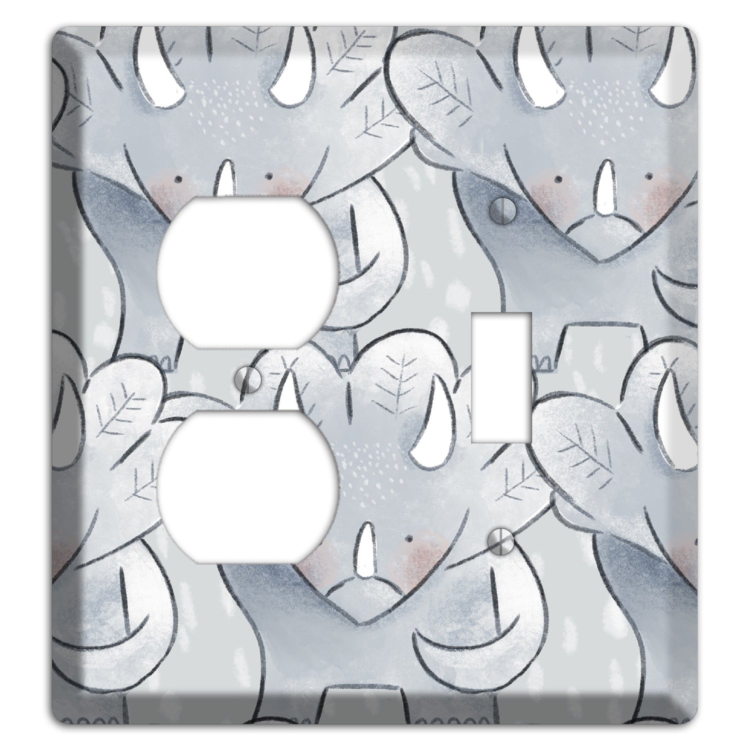 Triceratops Duplex / Toggle Wallplate