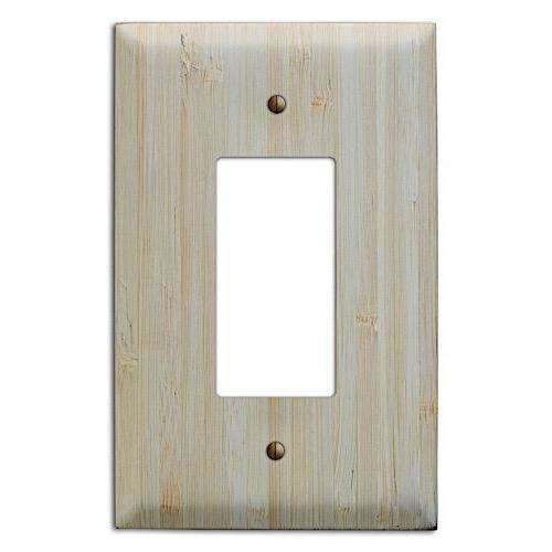 Natural Bamboo Wood Single Rocker Cover Plate:Wallplates.com