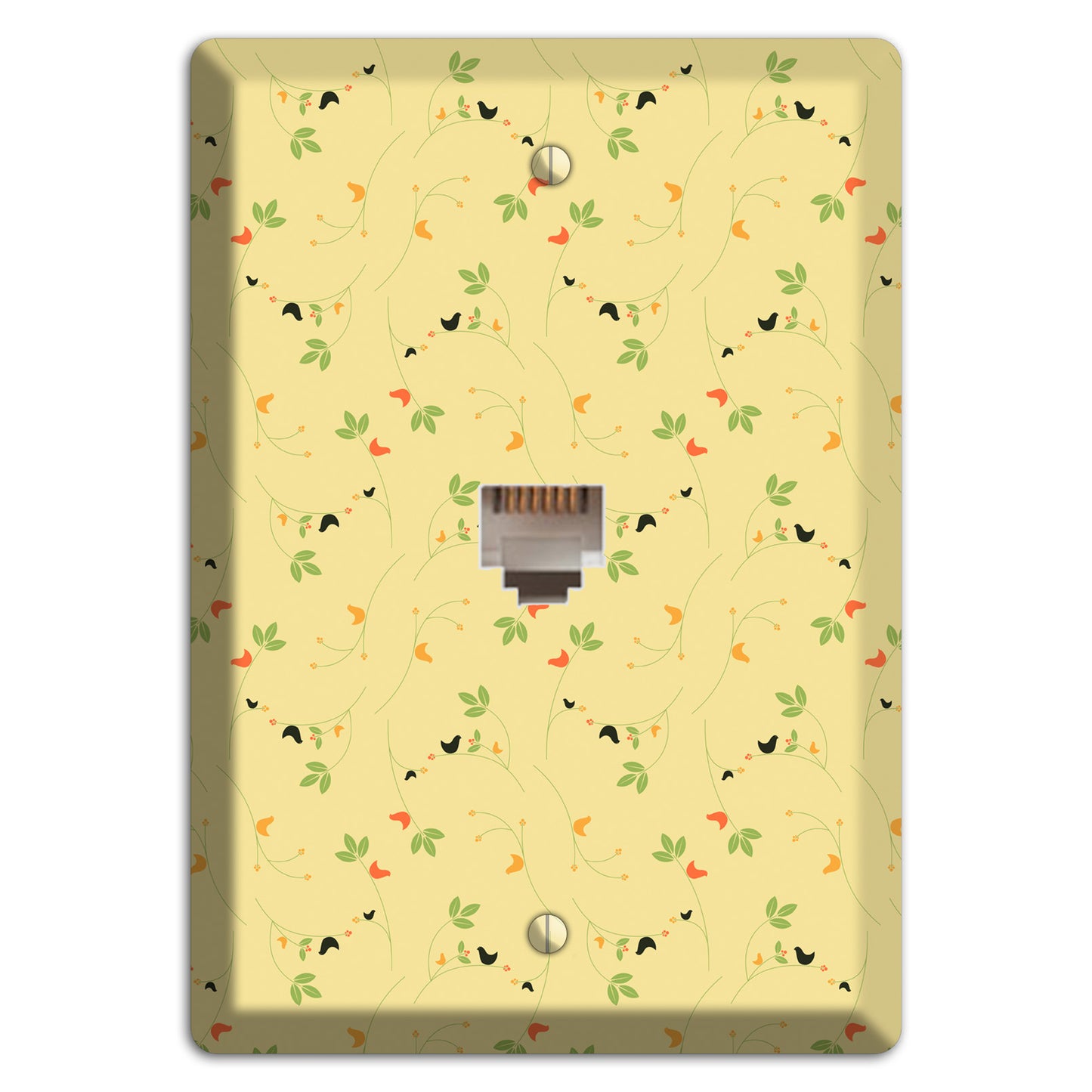 Tiny Yellow Flowers Phone Wallplate