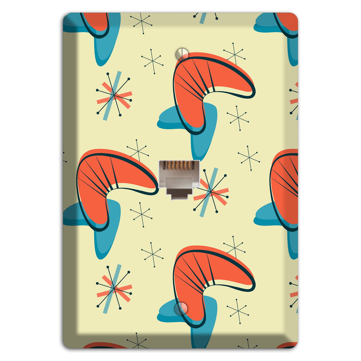 Atomic Boomerang Phone Wallplate