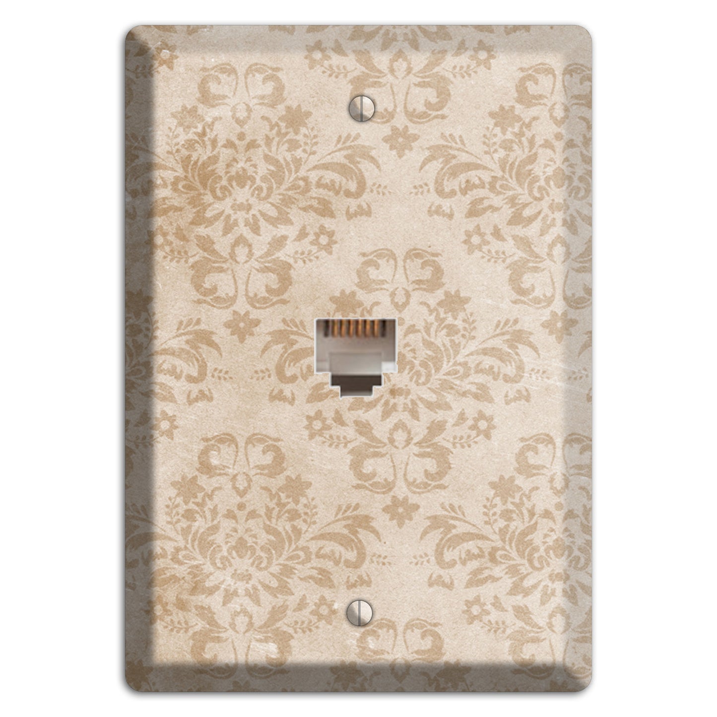 Bizarre Neutral Texture Phone Wallplate