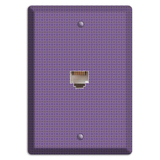 Multi Purple Tiled Phone Wallplate