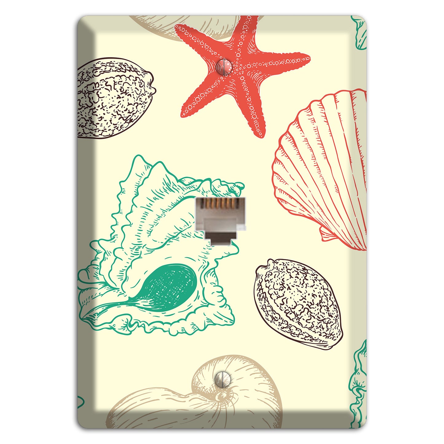 Shells 2 Phone Wallplate