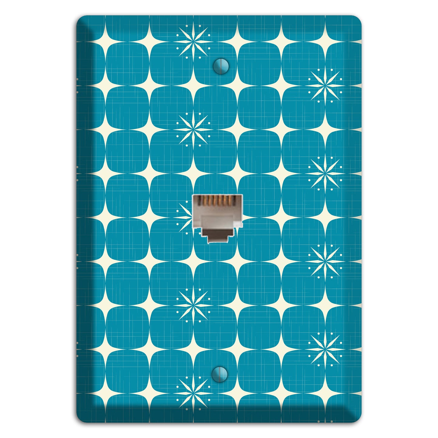 Blue Atomic Phone Wallplate