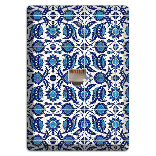 Ornate Paisley Tile Phone Wallplate