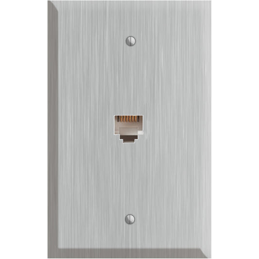 Oversized Discontinued Stainless Steel Phone Wallplate