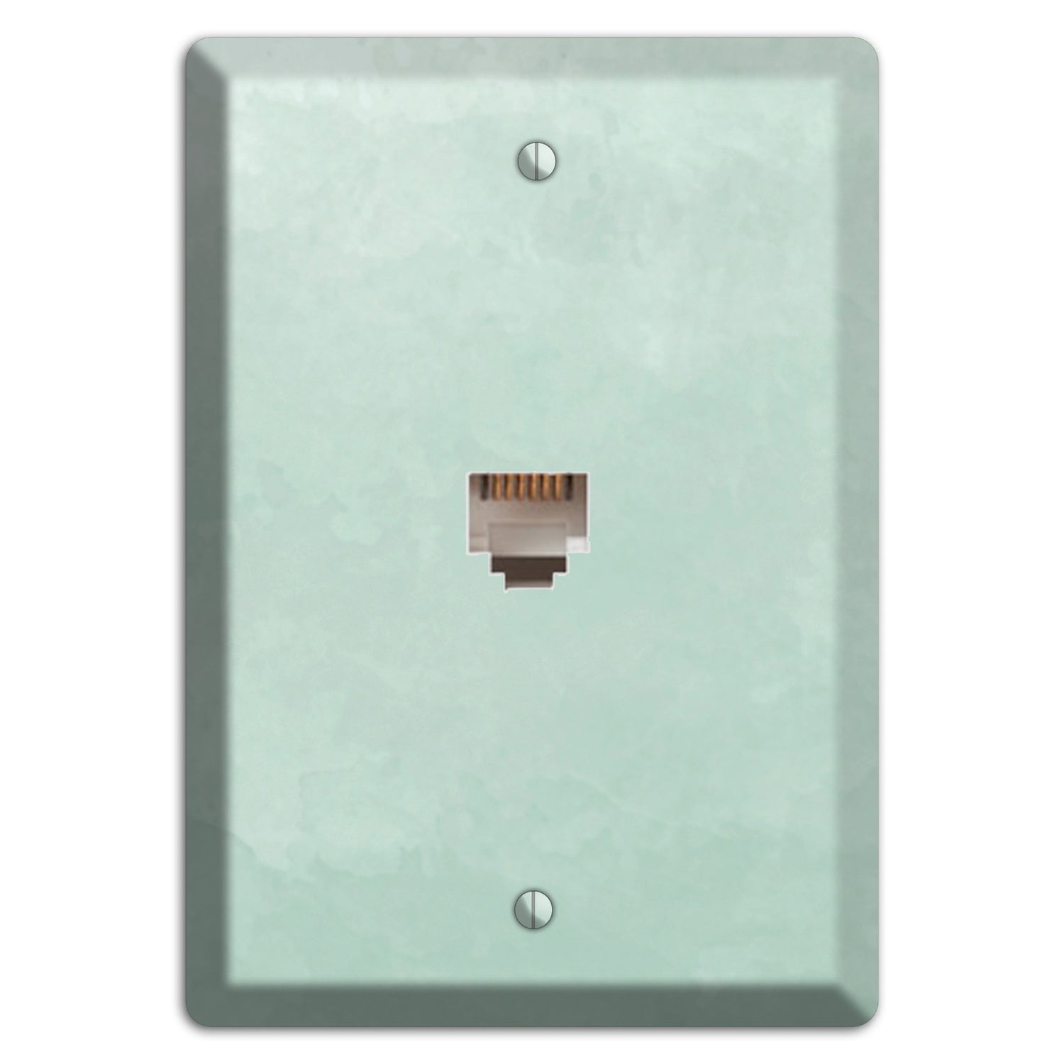 Sea Foam Green Ombre Phone Wallplate