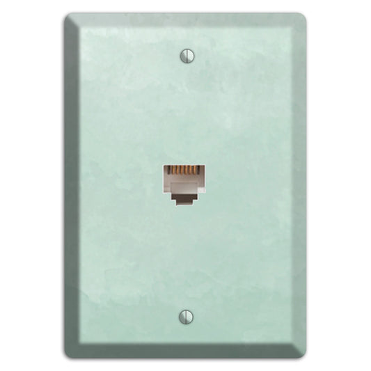 Sea Foam Green Ombre Phone Wallplate