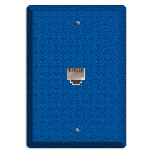 Blue Cartouche Phone Wallplate