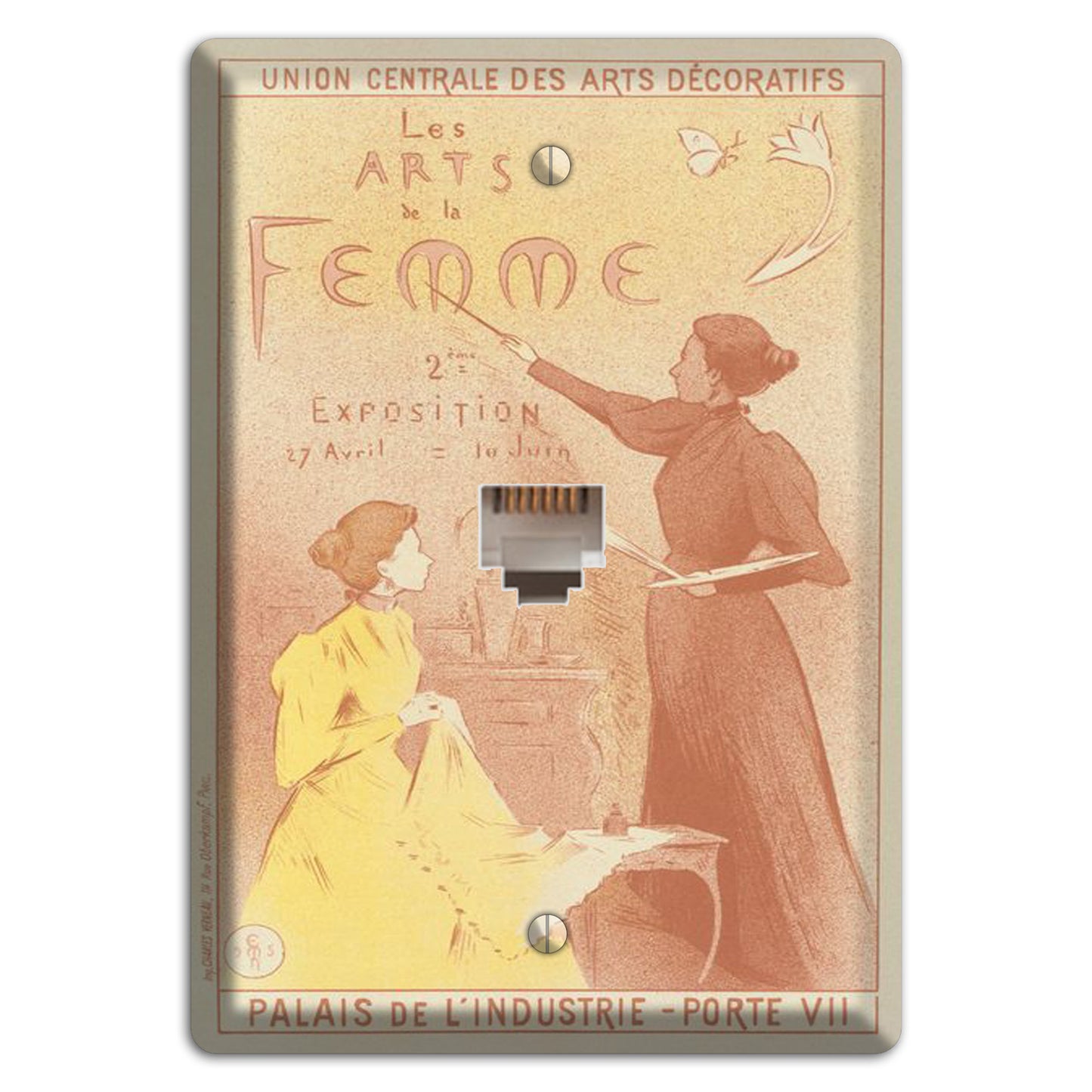 Arts de la Femme Vintage Poster Phone Wallplate