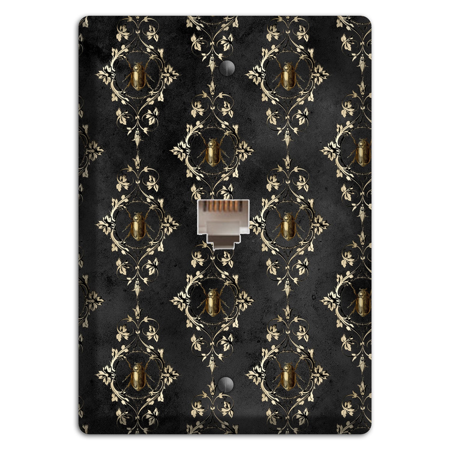 Edgar Allen Poe Beetle Phone Wallplate