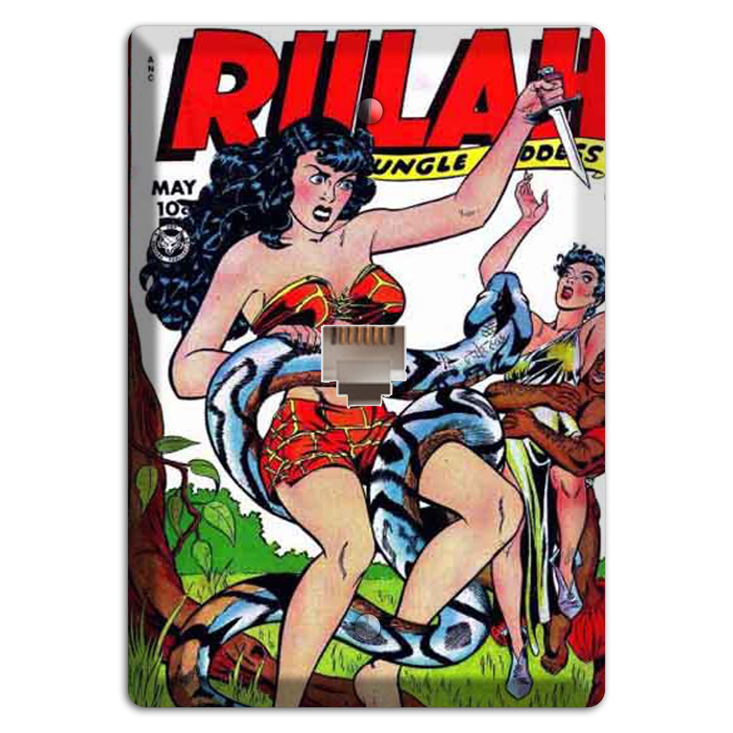 Rulah Vintage Comics Phone Wallplate