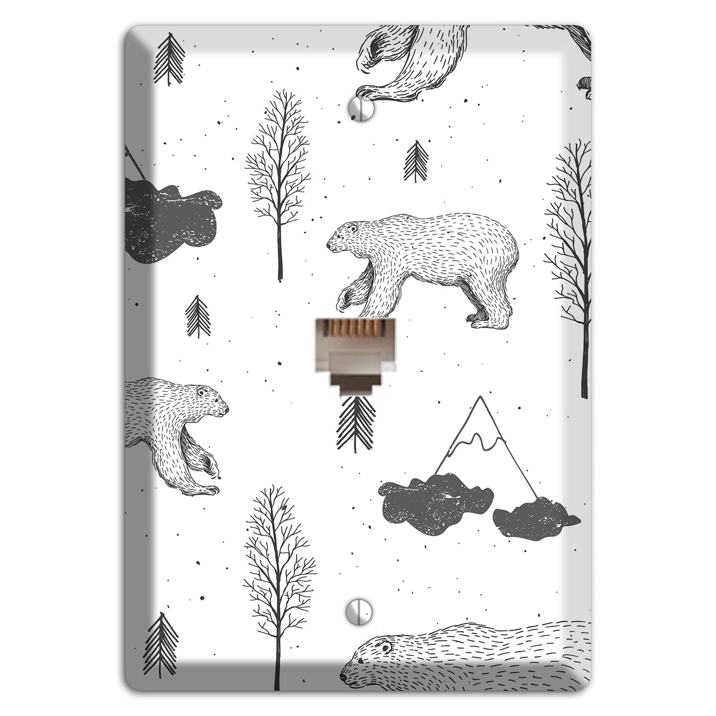 Wildlife Bear Phone Wallplate