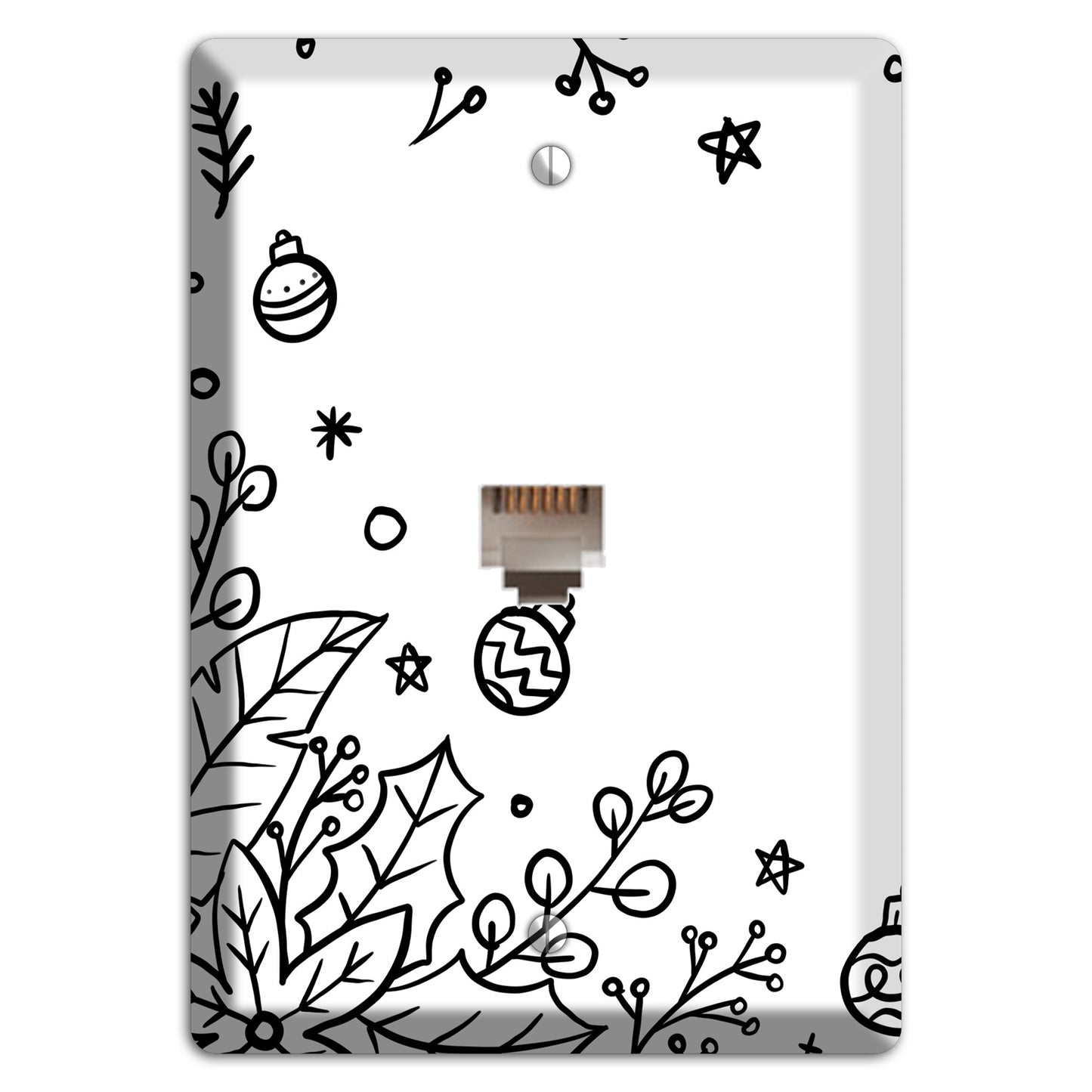 Cartoon Christmas 1 Phone Wallplate