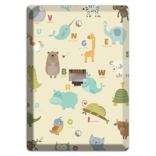 Animal Alphabet 2 Phone Wallplate