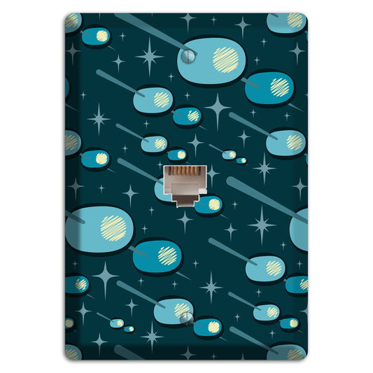 Navy Olives Phone Wallplate