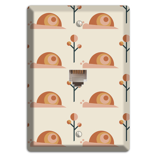 Retro Snails Phone Wallplate