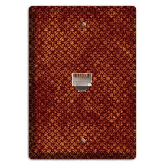 Maroon Tiny Circles Phone Wallplate