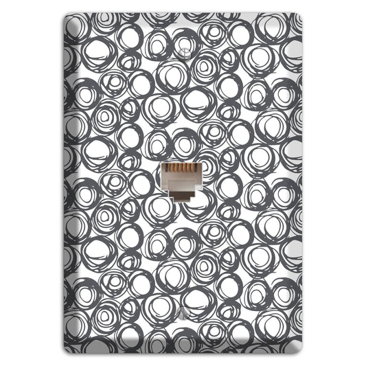 Abstract 24 Phone Wallplate