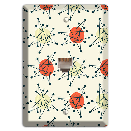 Atomic Star Burst Phone Wallplate