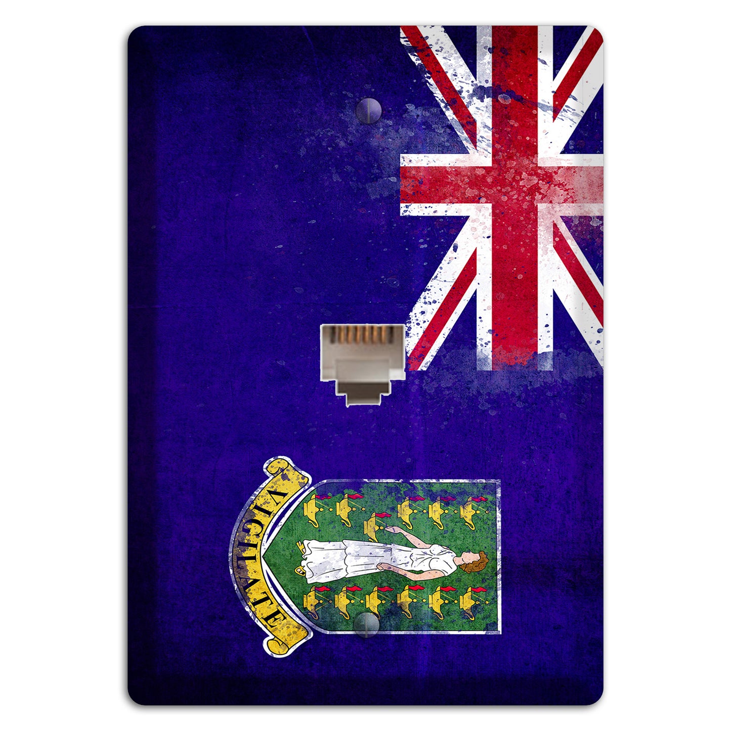 Virgin Island UK Cover Plates Phone Wallplate