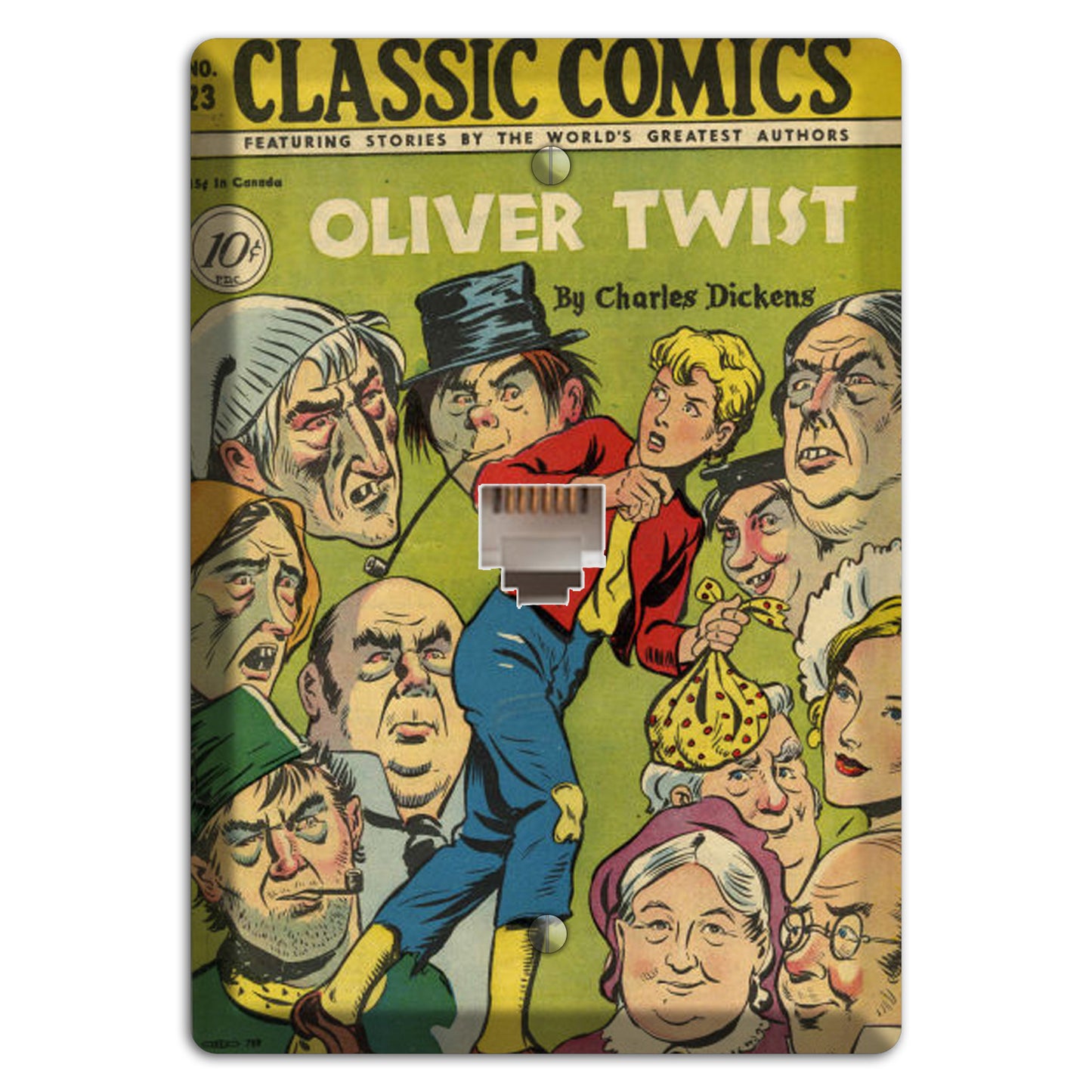 Oliver Twist Vintage Comics Phone Wallplate