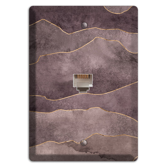 Plum Mountain Range Phone Wallplate