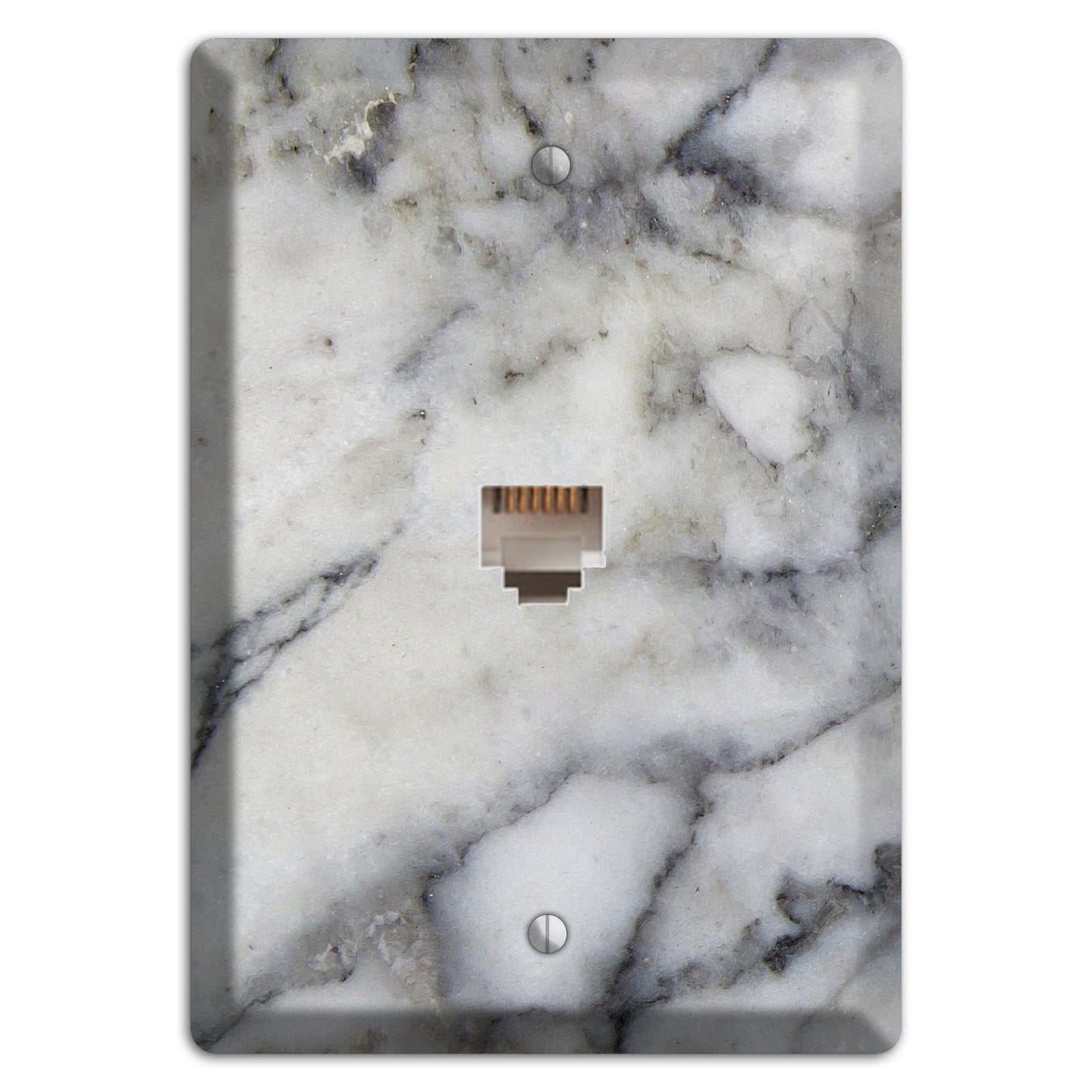 Mid Gray Marble Phone Wallplate