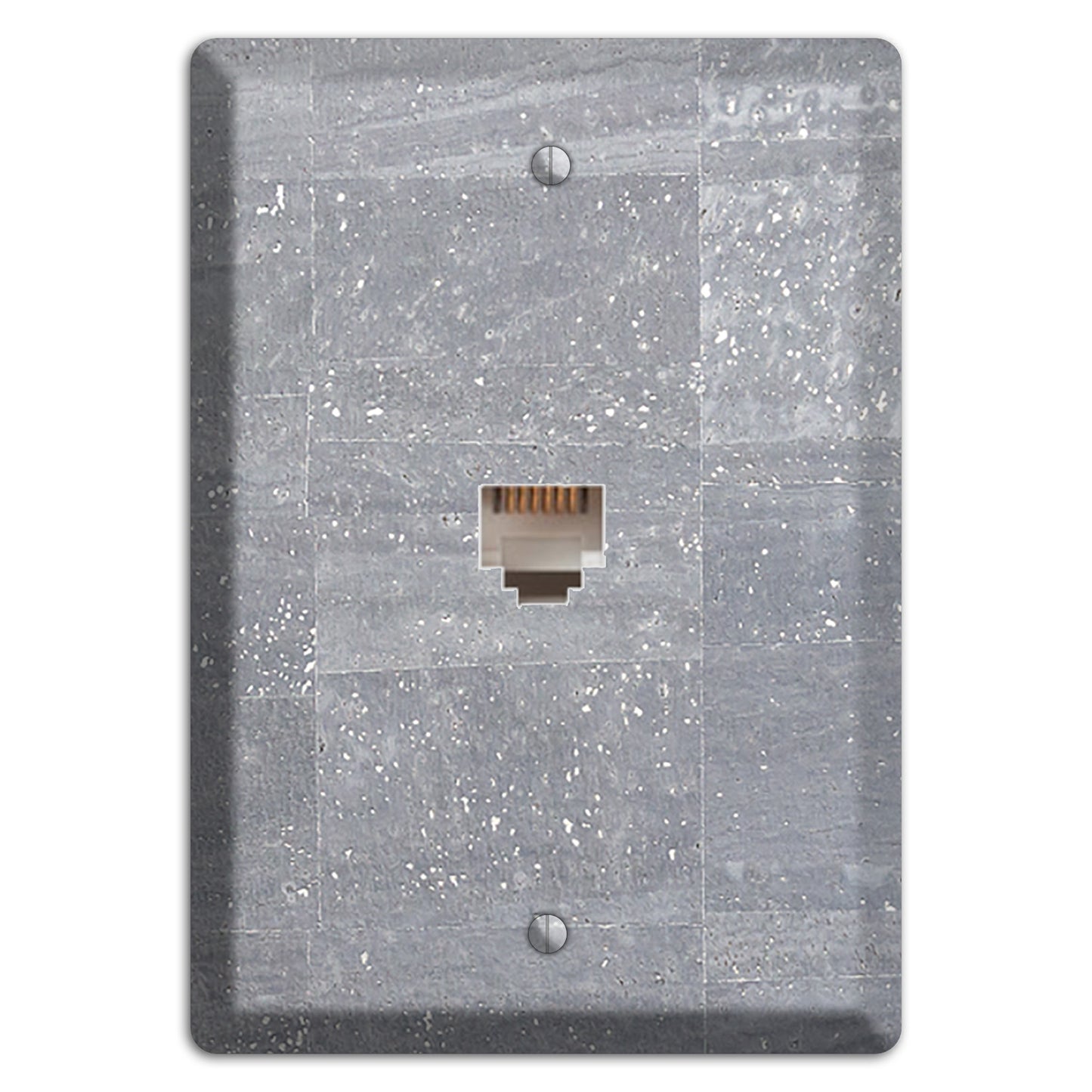 Platinum Cork Phone Wallplate