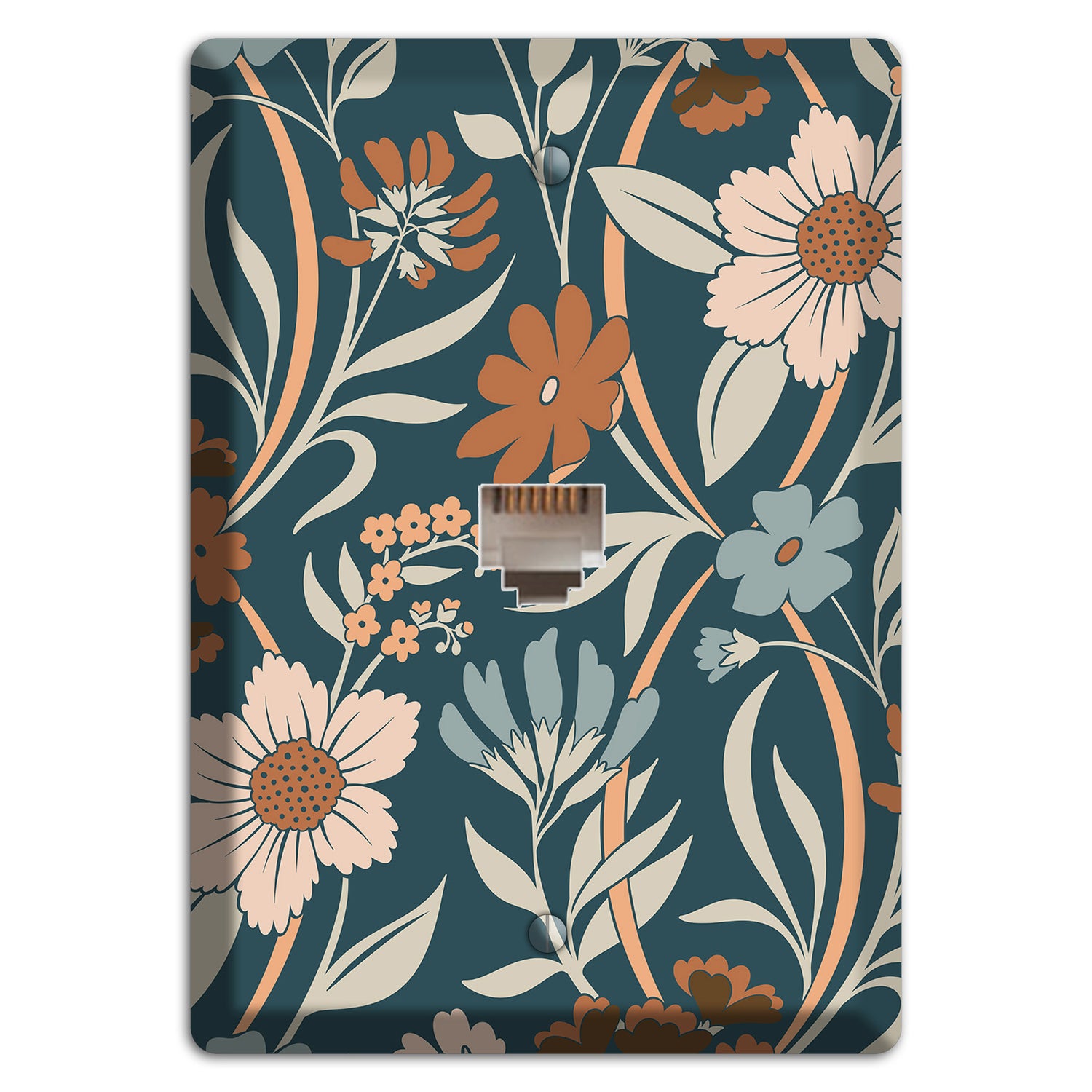 Summer Floral 1 Phone Wallplate