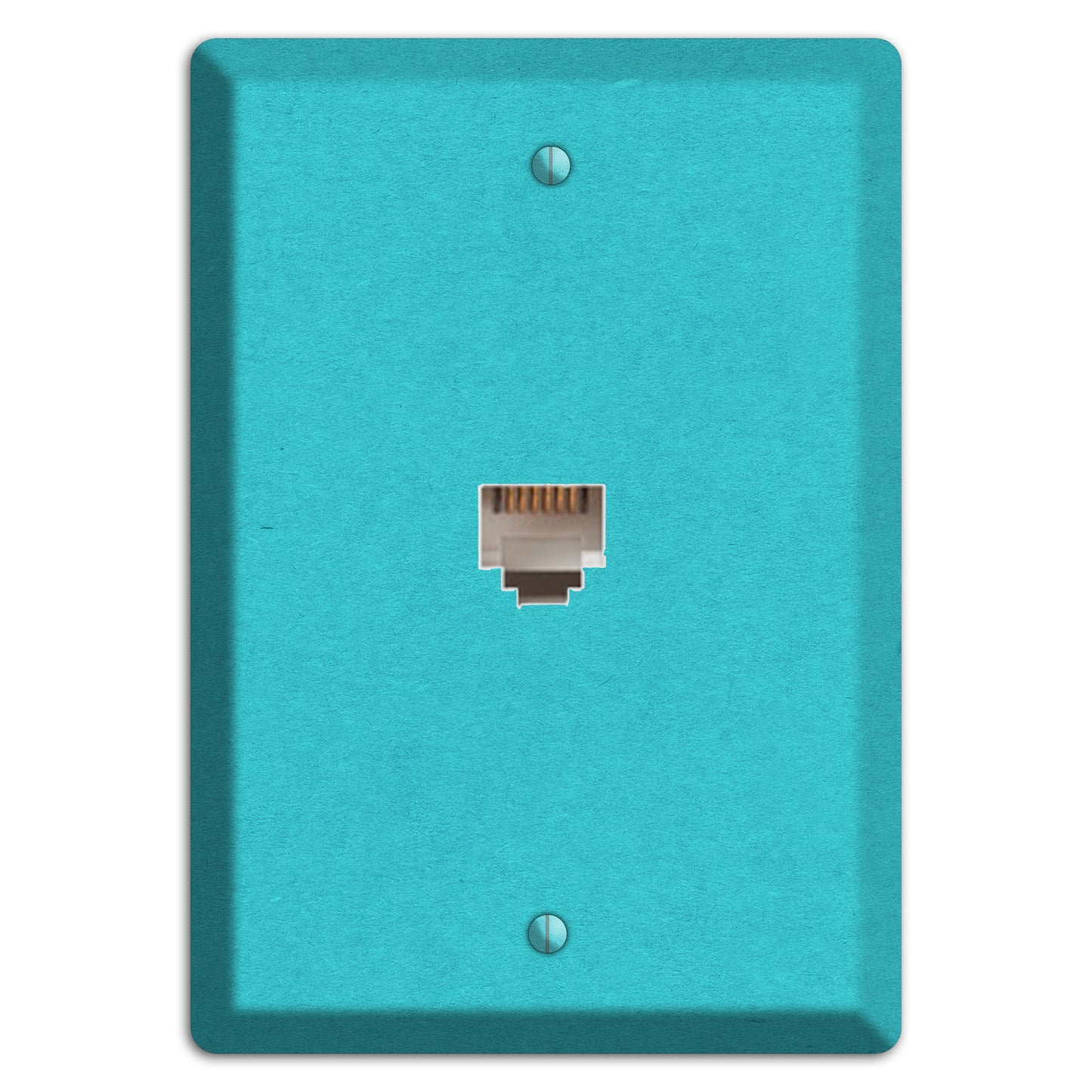 Medium Turquoise Kraft Phone Wallplate